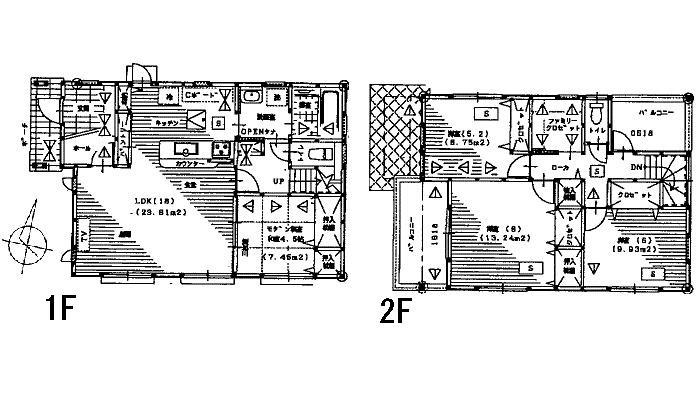 Floor plan. 23.8 million yen, 4LDK, Land area 285.93 sq m , Building area 108.88 sq m