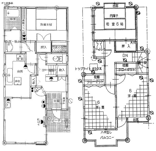 Floor plan. 16.8 million yen, 4LDK, Land area 104.9 sq m , Building area 91.99 sq m