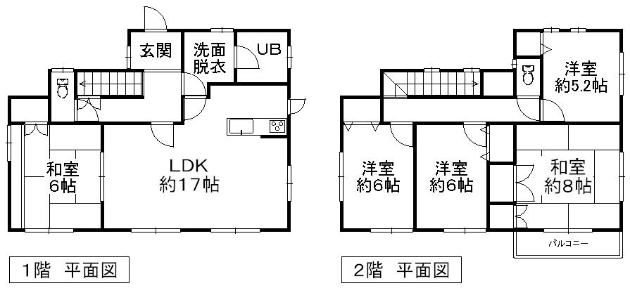 Floor plan. 20,900,000 yen, 5LDK, Land area 177.98 sq m , Building area 117.17 sq m