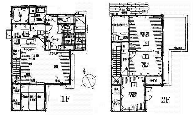 Floor plan. 25,800,000 yen, 4LDK, Land area 172.12 sq m , Building area 110.12 sq m