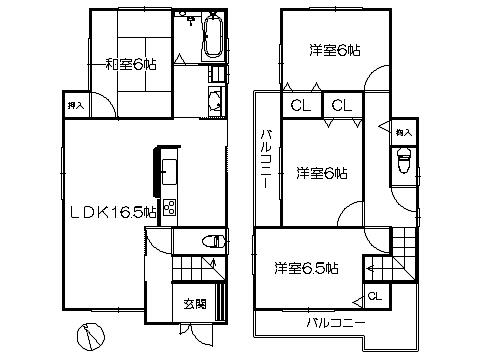 Floor plan. 19,800,000 yen, 4LDK, Land area 119.4 sq m , Building area 95.17 sq m   ※ Floor Plan current state priority