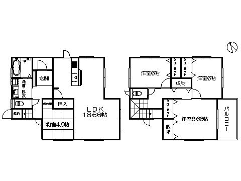 Floor plan. 28,100,000 yen, 4LDK, Land area 150.1 sq m , Building area 109.28 sq m   ※ Floor plan current state priority