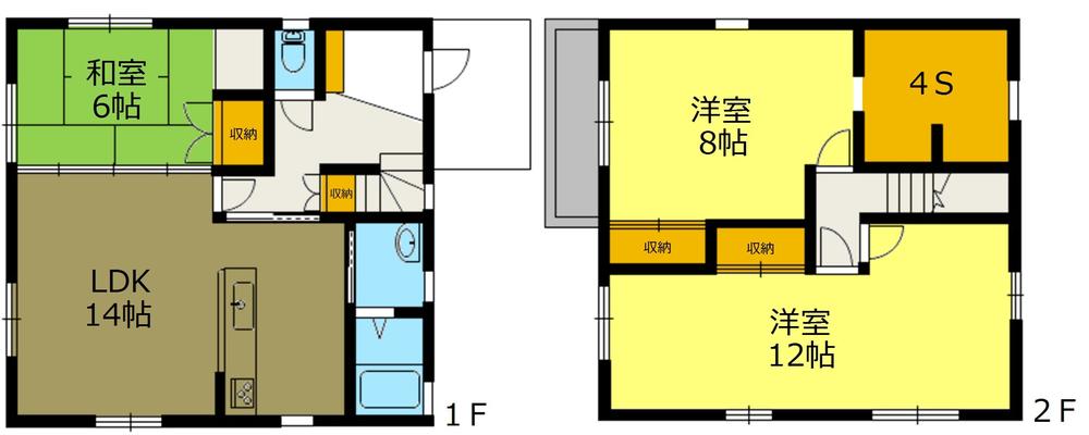 Floor plan. 18.5 million yen, 3LDK + S (storeroom), Land area 193.75 sq m , Building area 108.32 sq m