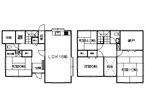Floor plan. 24,800,000 yen, 4LDK+S, Land area 199.18 sq m , Building area 117.58 sq m   ※ Floor Plan current state priority