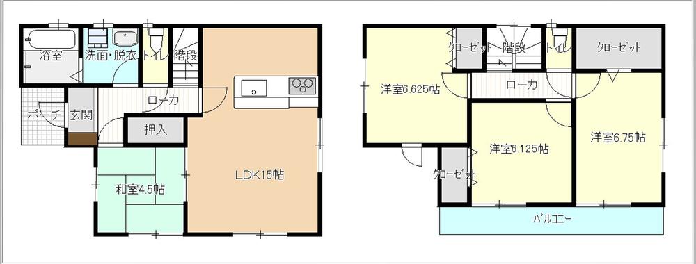 Floor plan. 24,900,000 yen, 4LDK, Land area 122.12 sq m , Is a floor plan of the building area 94.83 sq m storage lot