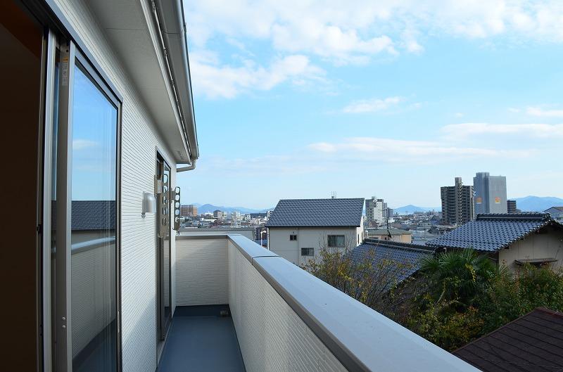 Balcony. Bright balcony