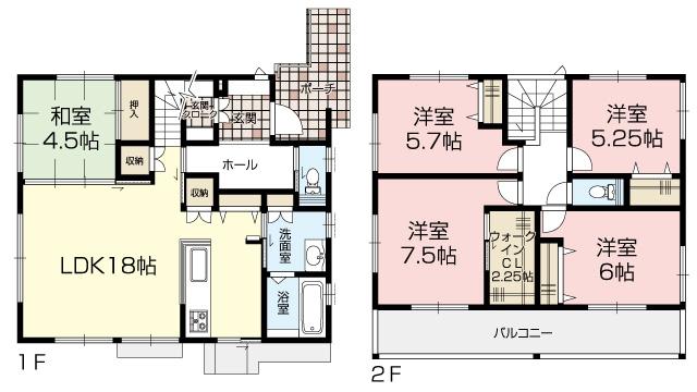 Floor plan. (NO.20B-1), Price TBD , 5LDK, Land area 140.98 sq m , Building area 112.58 sq m