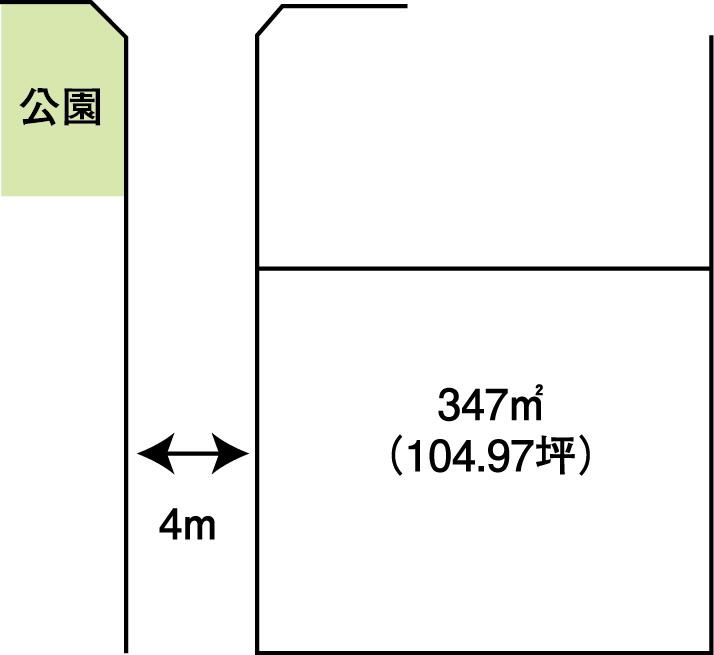 Compartment figure. Land price 10 million yen, Land area 347 sq m