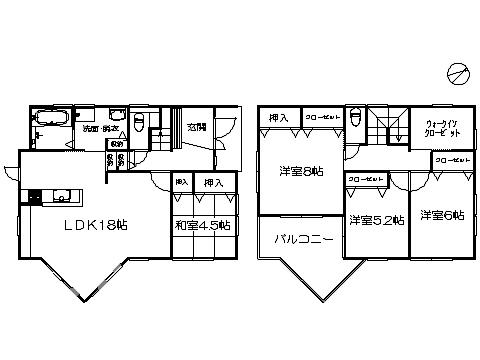 Floor plan. 24,800,000 yen, 4LDK, Land area 120.55 sq m , Building area 110.65 sq m   ※ Floor Plan current state priority
