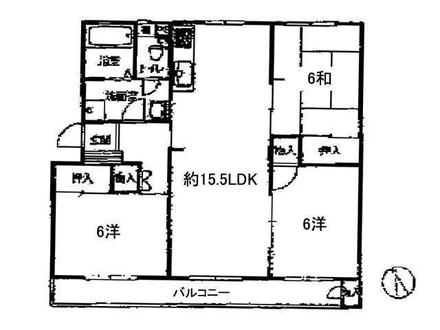 Floor plan. 3LDK, Price 10.5 million yen, Footprint 74.4 sq m , Balcony area 10.01 sq m