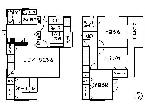 Floor plan. 25,800,000 yen, 4LDK, Land area 172.12 sq m , Building area 110.12 sq m   ※ Floor Plan current state priority