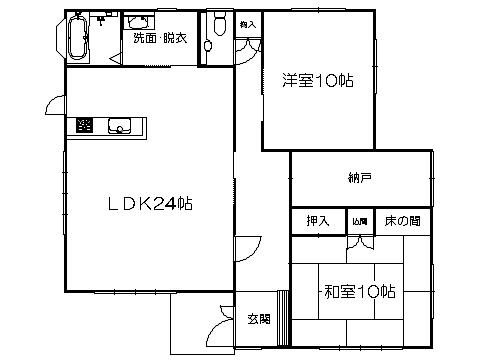 Floor plan. 37.5 million yen, 2LDK, Land area 375.89 sq m , Building area 110.96 sq m   ※ Floor Plan current state priority