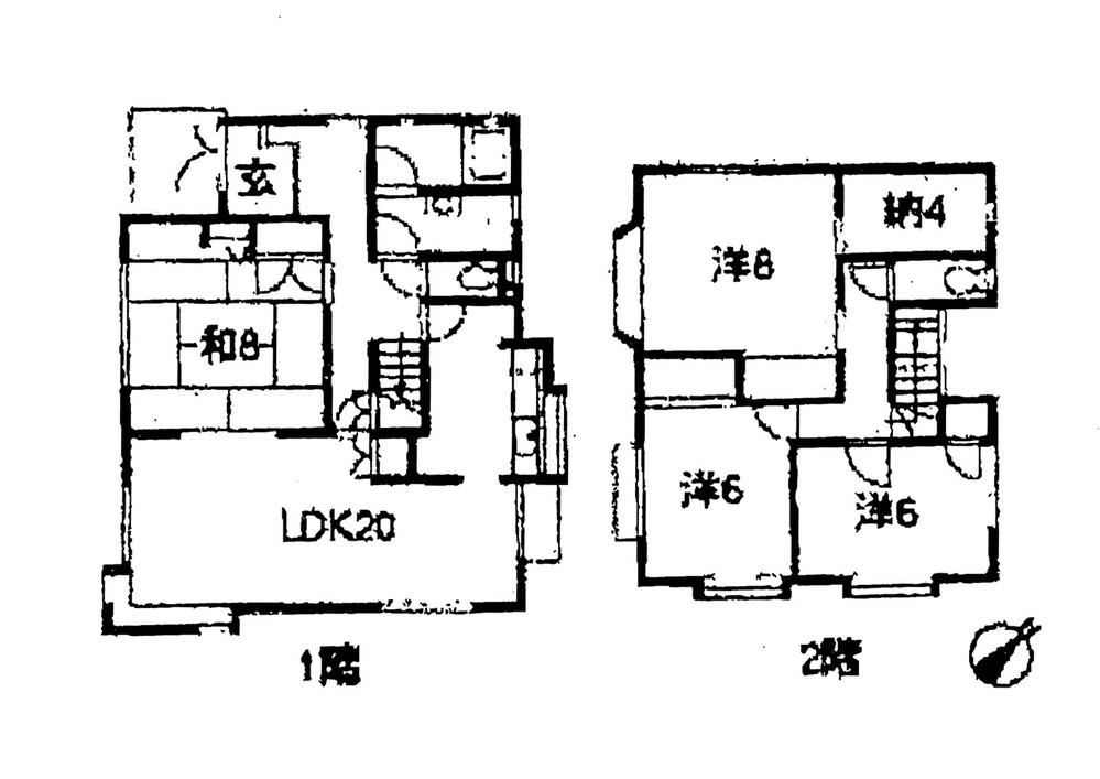 Floor plan. 16.8 million yen, 4LDK + S (storeroom), Land area 184.63 sq m , Building area 121.31 sq m