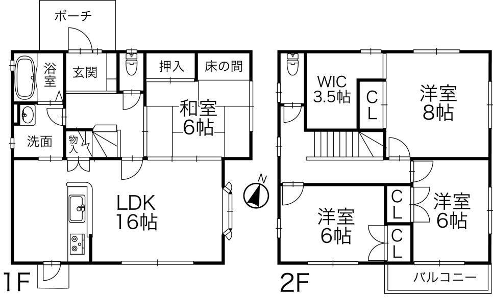 Floor plan. 16,900,000 yen, 4LDK, Land area 234.19 sq m , Is a floor plan with a building area of ​​111.93 sq m each room storage space.