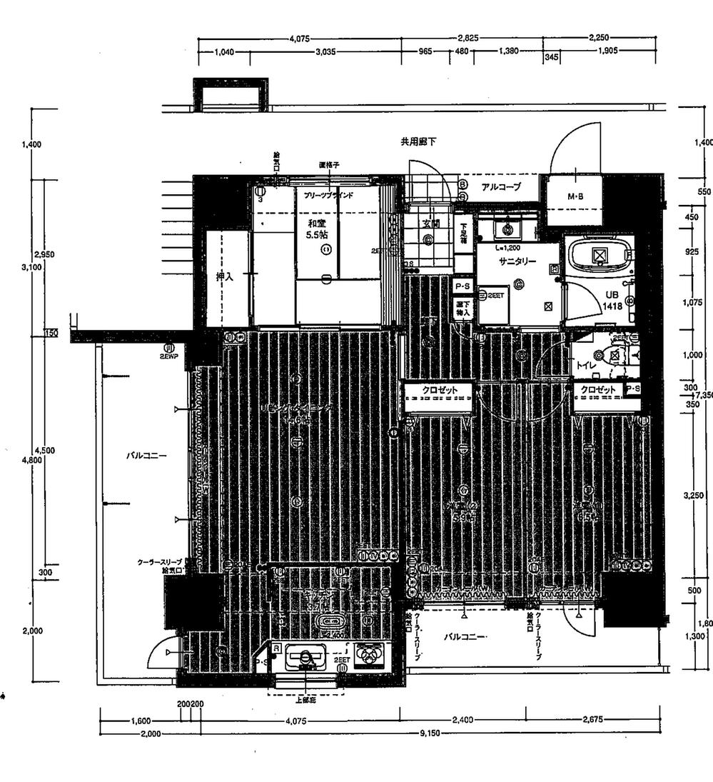 Floor plan. 3LDK, Price 23.8 million yen, Occupied area 80.76 sq m , Balcony area 18.56 sq m