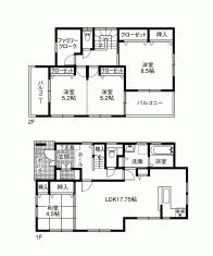 Floor plan. 24,800,000 yen, 4LDK, Land area 321.97 sq m , Building area 110.13 sq m
