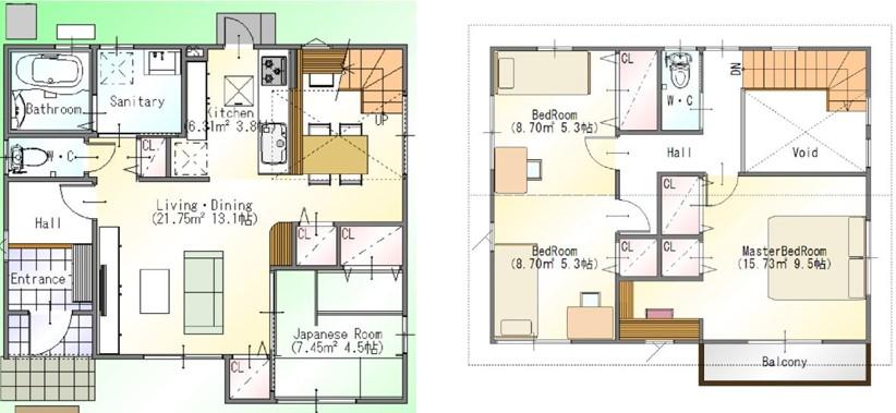 Floor plan. 29,900,000 yen, 4LDK, Land area 169.74 sq m , Building area 101.43 sq m floor plan is 4LDK.  It has plenty of storage your your preparation. 