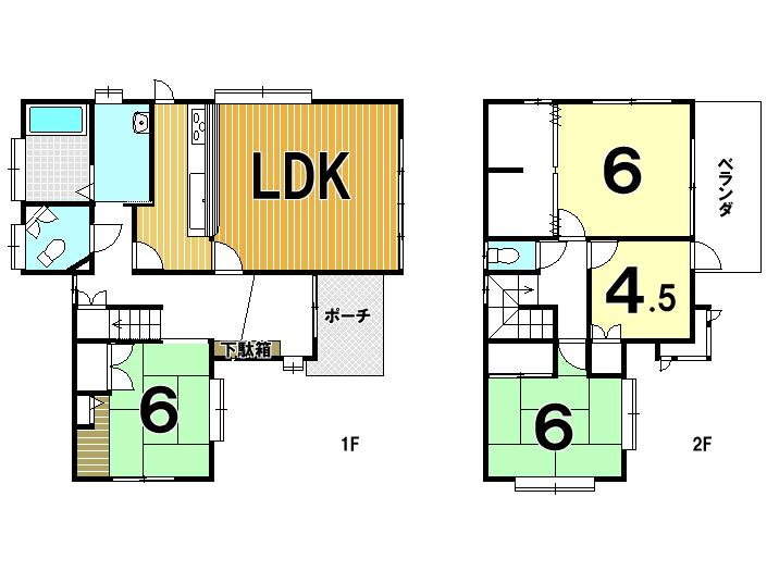 Floor plan. 16 million yen, 4LDK, Land area 221.79 sq m , Building area 117 sq m