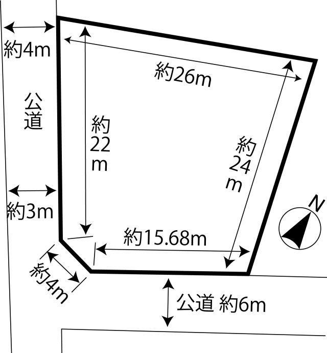 Compartment figure. Land price 9.8 million yen, Land area 490.41 sq m