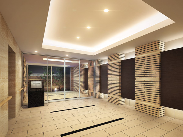 Shared facilities.  [Entrance Hall Rendering] To greet the family, Warm entrance hall to entertain the visitors. Stuck in the sense of quality and comfort.  Advanced security system, We watch over the safety of your family.