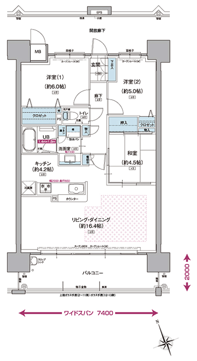 Floor: 3LDK, occupied area: 77.17 sq m, price: 22 million yen ~ 24 million yen