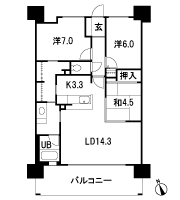 Floor: 3LDK + walk-in closet, the occupied area: 78.75 sq m, Price: 22.9 million yen