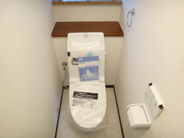Toilet. Cold winter comfort, It established the toilet in warm water toilet seat-integrated