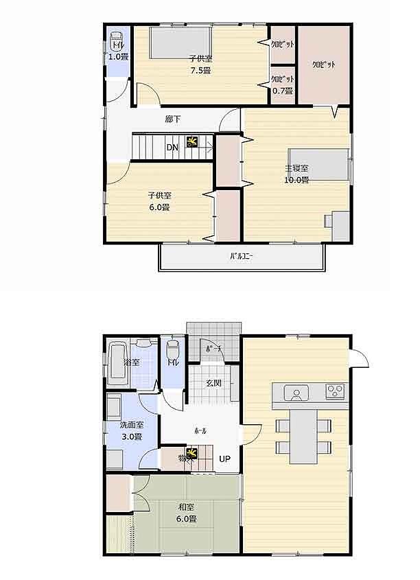 Floor plan. 19,800,000 yen, 4LDK, Land area 222.45 sq m , Building area 119.5 sq m