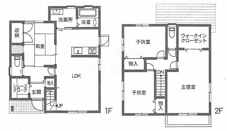 Floor plan. 21,800,000 yen, 4LDK, Land area 222.17 sq m , Building area 109.1 sq m