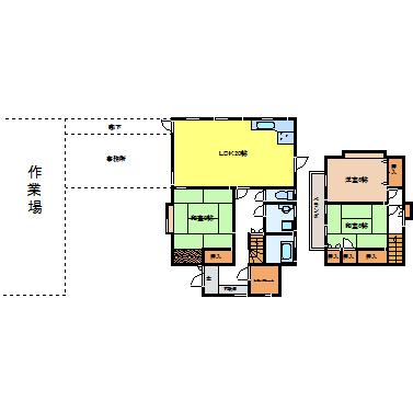 Floor plan. 17.8 million yen, 3LDK + S (storeroom), Land area 336 sq m , Building area 170.8 sq m
