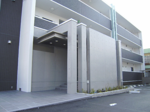 Entrance. With security cameras