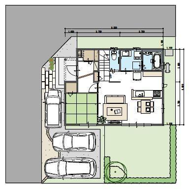 Floor plan. 1-floor plan view and layout plan