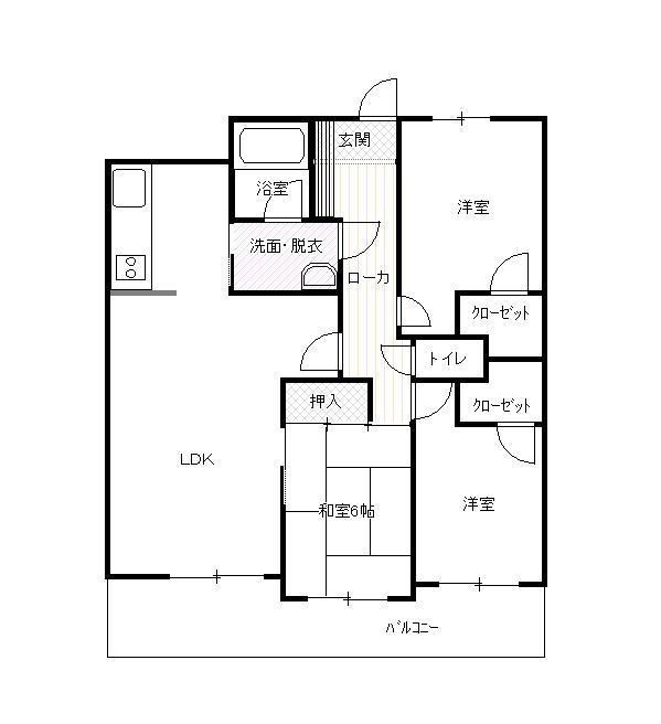 Floor plan. 3LDK, Price 14.9 million yen, Footprint 77.3 sq m , It has become the balcony area 14.33 sq m easy-to-use floor plan.