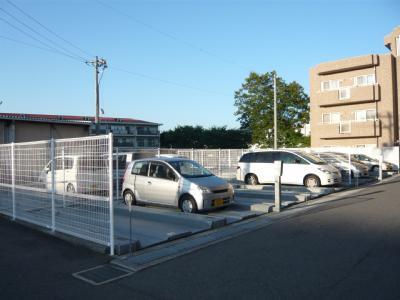 Parking lot. Common areas