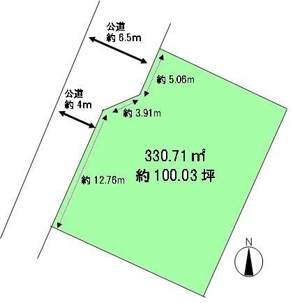 Compartment figure. Land price 15 million yen, Land area 330.71 sq m