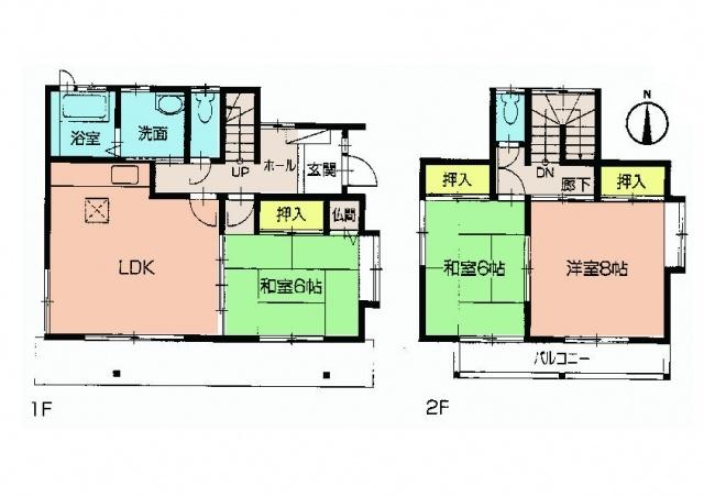 Floor plan. 9.8 million yen, 3LDK, Land area 164.52 sq m , Building area 82.8 sq m