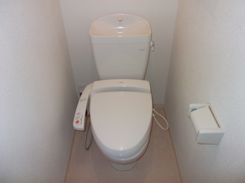 Toilet. Warm water wash with toilet seat