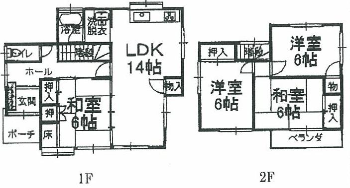 Floor plan. 13,900,000 yen, 4LDK, Land area 178.89 sq m , Building area 91.91 sq m