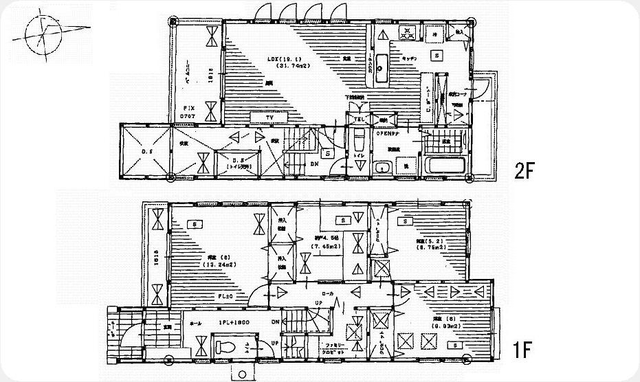 Floor plan. 27.6 million yen, 4LDK + S (storeroom), Land area 216.61 sq m , Building area 108.24 sq m