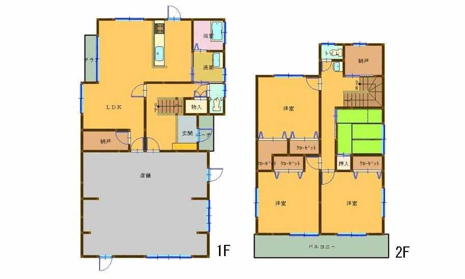 Floor plan. 30,400,000 yen, 4LDK + S (storeroom), Land area 217.74 sq m , Building area 176.38 sq m