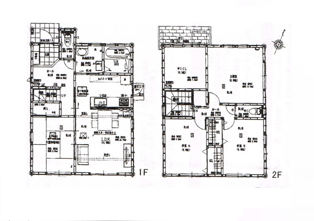 Floor plan. 25,800,000 yen, 4LDK, Land area 168.89 sq m , Building area 105.16 sq m