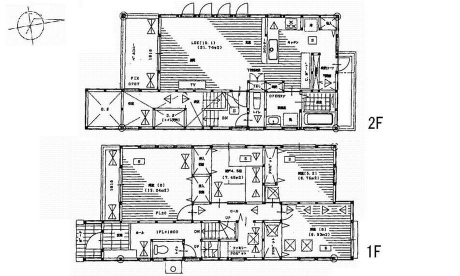 Floor plan. 27.6 million yen, 4LDK, Land area 216.61 sq m , Building area 108.24 sq m