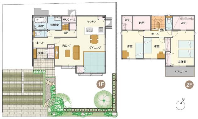 Floor plan. New town in Skyrail green hill Sekiwa Real Estate China is to deliver
