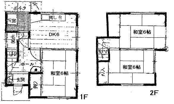 Floor plan. 11.8 million yen, 3DK, Land area 72.26 sq m , Building area 58.79 sq m