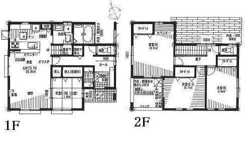 Floor plan. 24,300,000 yen, 4LDK, Land area 234.32 sq m , Building area 107.5 sq m