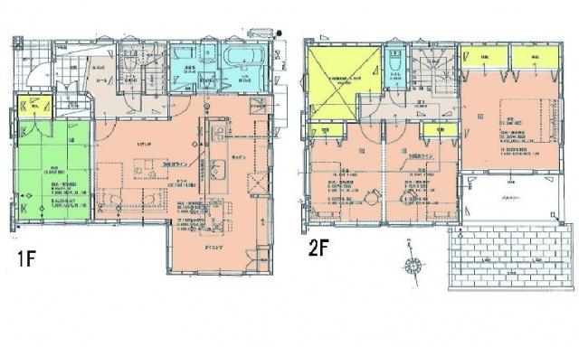 Floor plan. 27.5 million yen, 4LDK, Land area 123.99 sq m , Building area 106.81 sq m