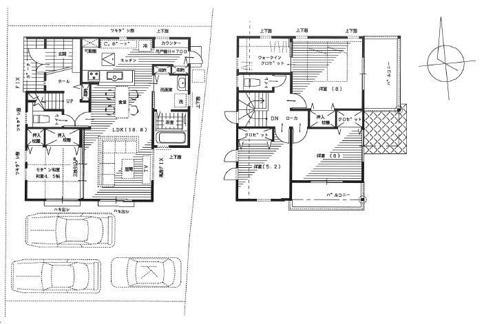 Floor plan. (2), Price 24.5 million yen, 4LDK, Land area 134.49 sq m , Building area 108.47 sq m