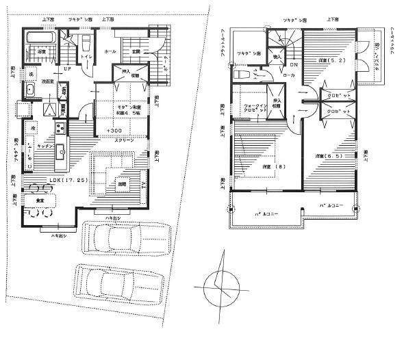 Floor plan. (5), Price 24.5 million yen, 4LDK, Land area 135.02 sq m , Building area 109.3 sq m