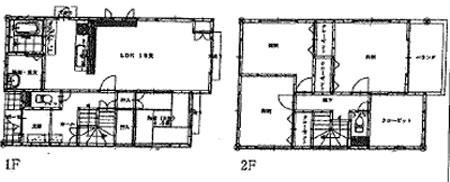 Floor plan. 23 million yen, 4LDK + S (storeroom), Land area 223.43 sq m , Building area 113.44 sq m