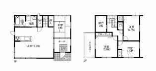 Floor plan. 27.3 million yen, 4LDK + S (storeroom), Land area 165.66 sq m , Building area 109.3 sq m